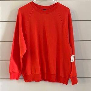 Old Navy Red-Orange Crew Neck